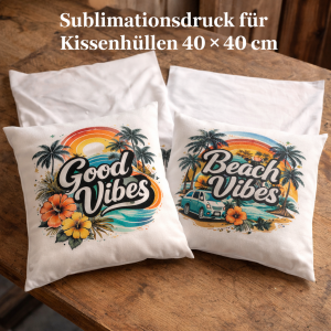 Sublimationsdruck für Kissenhüllen aus Polyester – individueller Druck nach Datei