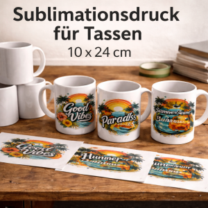 Sublimationsdruck für Tassen aus Keramik – individueller Druck nach Datei